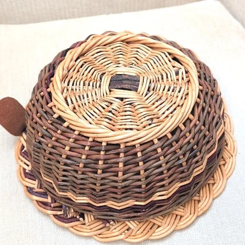 Vannerie L'Elyme Woven Wicker Basket Bowl
